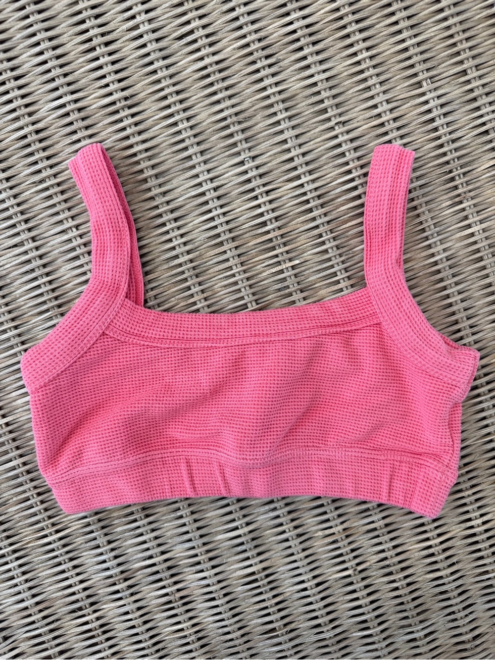 JO+JAX Coral Waffle Crop Top Size Youth Large